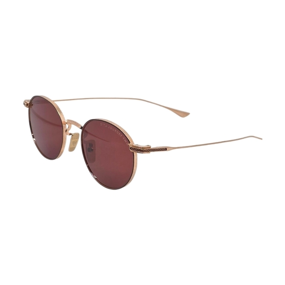 DITA LIMITED Round Sunglasses with Gold Frame and Red Lenses - Picture 2 of 6